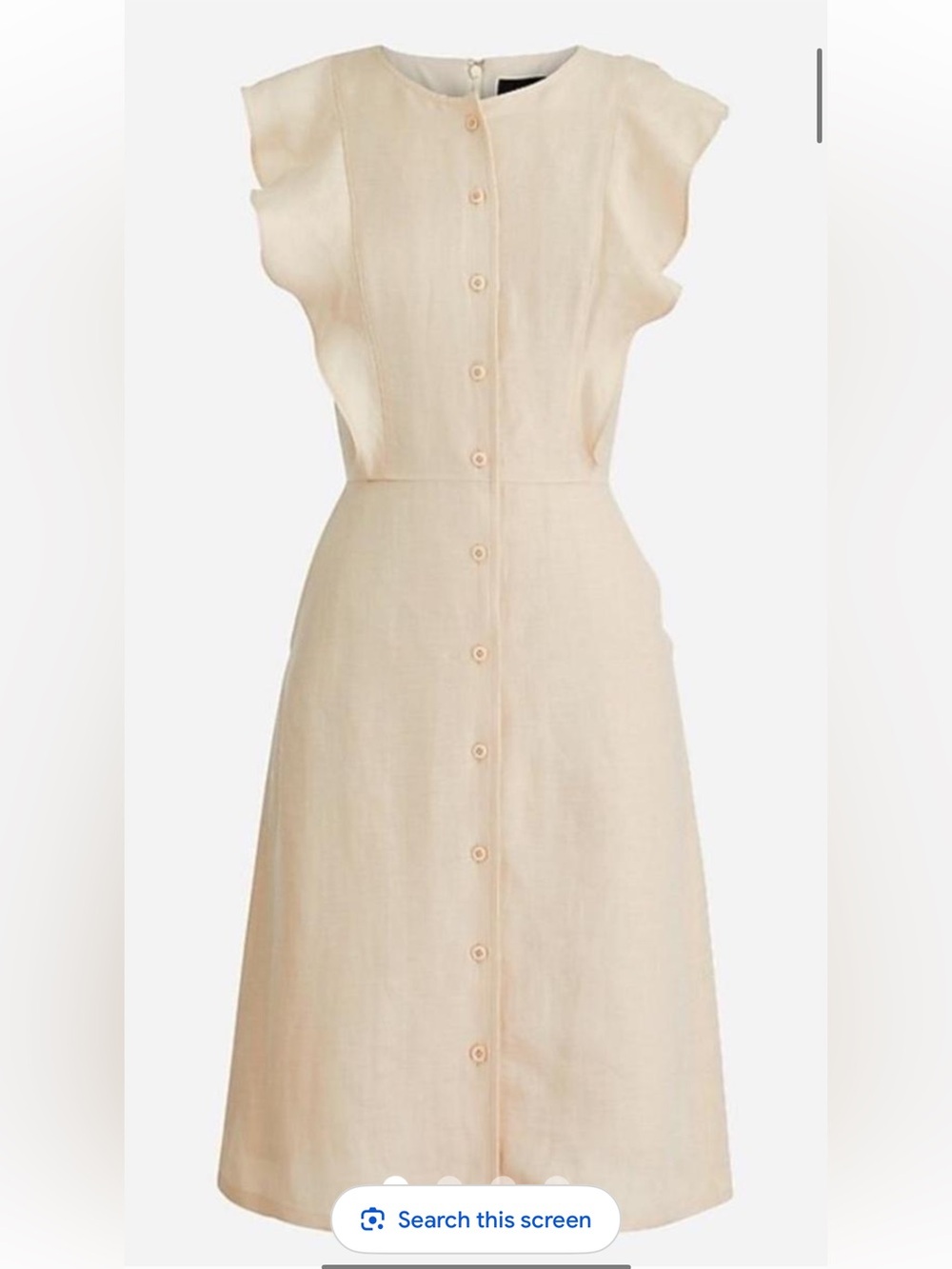 J. Crew Linen Cupro Dress